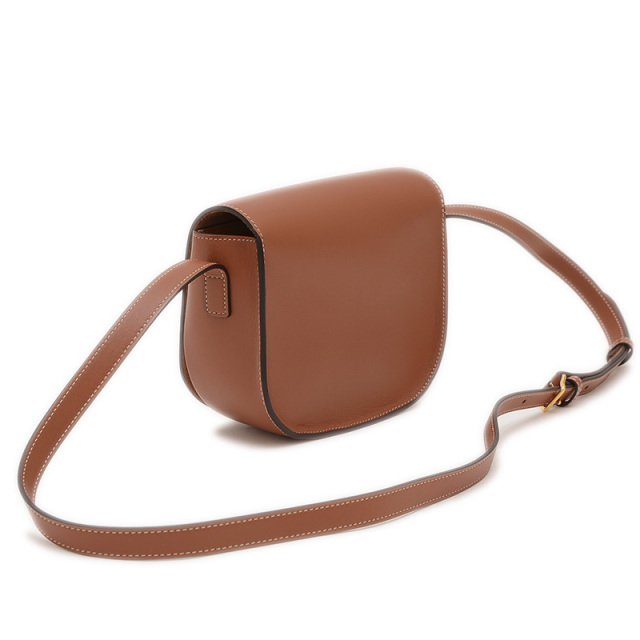 セリーヌ フォルコ キュイル トリオンフ レザー ショルダーバッグ