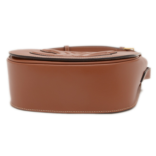 セリーヌ フォルコ キュイル トリオンフ レザー ショルダーバッグ