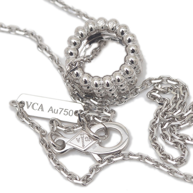 ヴァンクリーフ&アーペル ペルレ ネックレス K18WG Van Cleef & Arpels