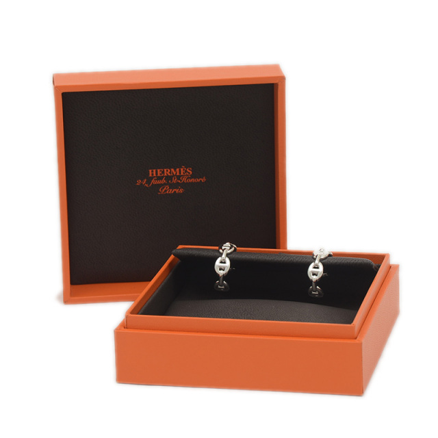 エルメス シェーヌダンクル アンシェネ ピアス SV925 HERMES