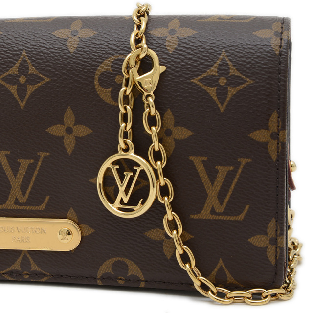 ルイヴィトン モノグラム ウォレット オン チェーン リリー