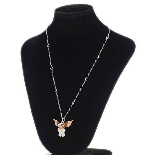 希少! GUCCI グッチ グレムリン ギズモ ネックレス グッチ グレムリンコラボ ギズモ チャームネックレス ブラウン