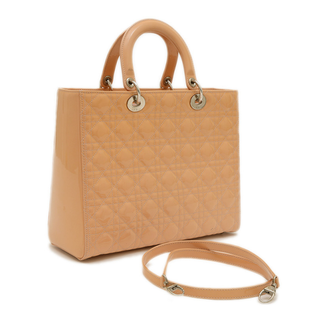 ◆ディオール◆レディディオール◆カナージュ◆パテント◆2WAYハンドバッグ◆ Dior ディオール カナージュレディディオール2WAYハンドバッグ