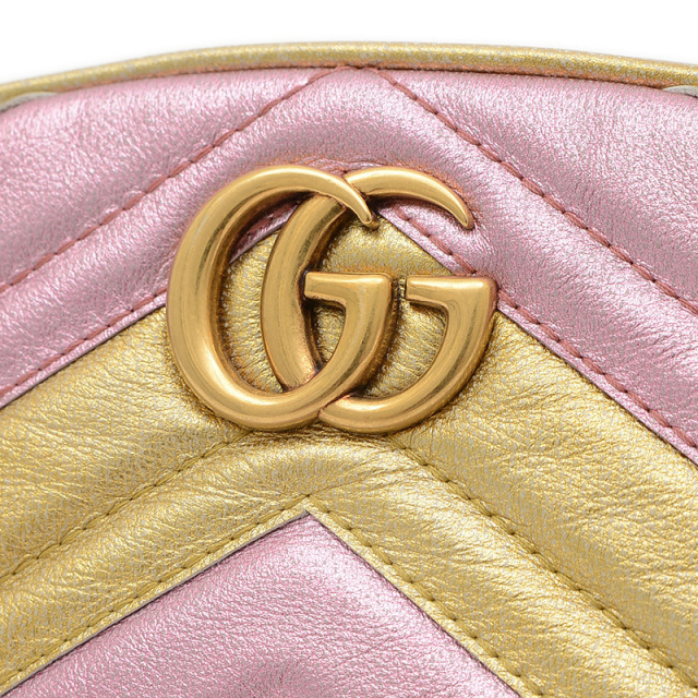 GUCCI グッチ GGマーモント キルティングレザー ベルトバッグ GUCCI グッチ GGマーモント キルティングベルトバッグ 476434
