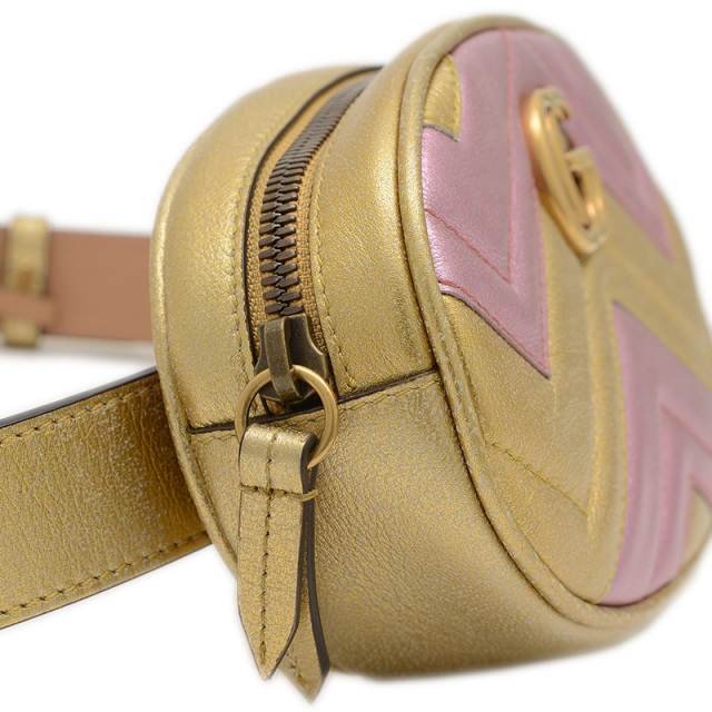 GUCCI グッチ GGマーモント キルティングレザー ベルトバッグ GUCCI グッチ GGマーモント キルティングベルトバッグ 476434