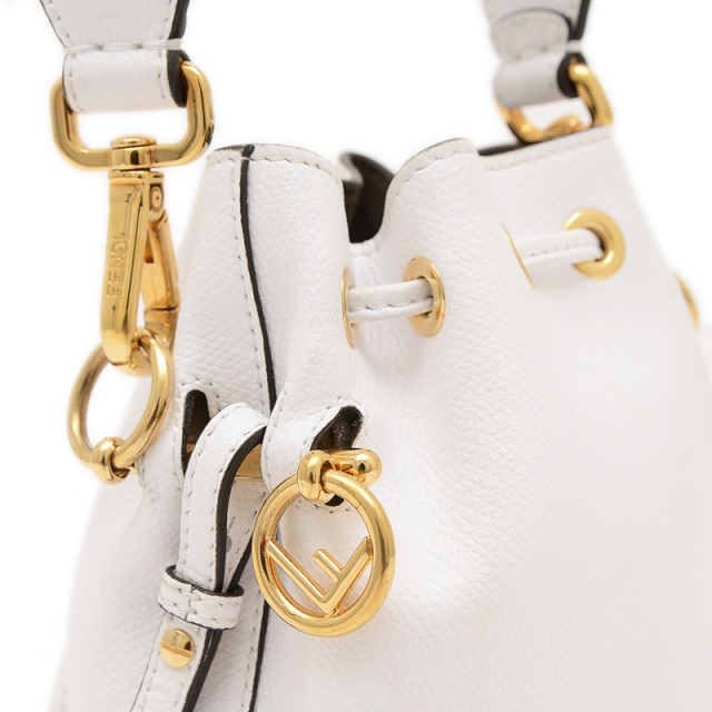 フェンディ モントレゾール ミニ 2WAYバッグ レザー ホワイト