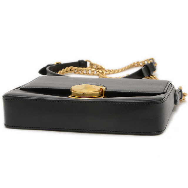 プラダ チェーンショルダーバッグ レザー ブラック PRADA