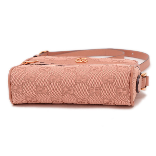 GUCCI グッチ ショルダーバッグ GGキャンバス×レザー ピンク◇ グッチ GGキャンバス オフィディア キャンバス×レザー