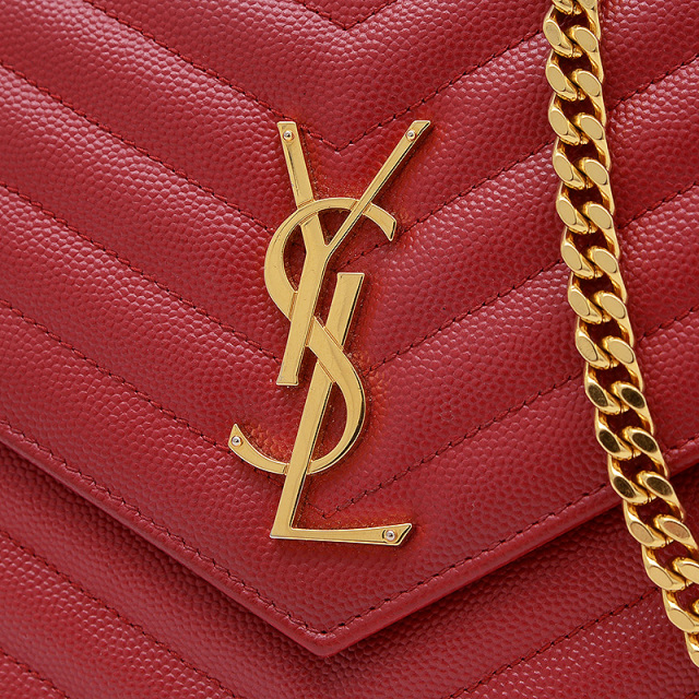 （お値下げ中）レア　SAINT LAURENT ワインレッド チェーンバッグ imgrc0180462575.jpg