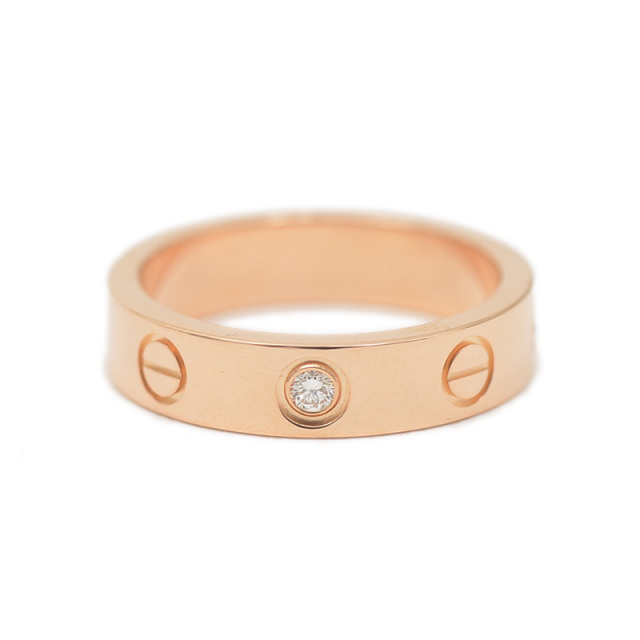 カルティエ ミニ ラブリング K18PG/ダイヤ #46 B40507 Cartier