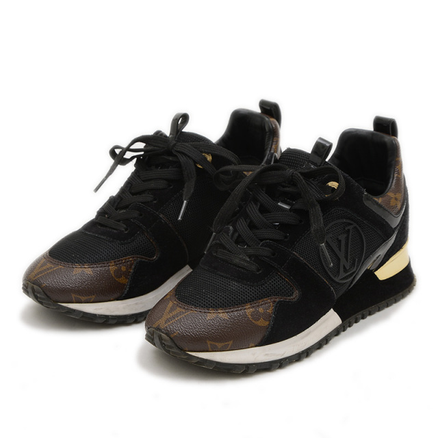 ルイヴィトン ランアウェイ スニーカー レザー/キャンバス