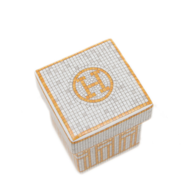 エルメス HERMES モザイク24シルバー スモールボックス シュガーボックス エルメス HERMES モザイク24シルバー スモールボックス シュガー