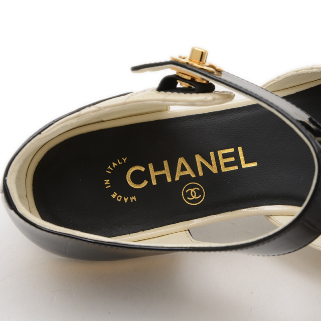 【大人気♪】CHANEL メリージェーン パンプス ブラック ホワイト 楽天市場】【極美品】CHANEL シャネル フラットシューズ・メリー