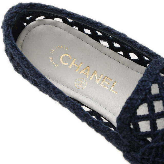 【高級】CHANEL シャネル ローファー ロゴプレート金具 CHANEL】シャネル ロゴ モカシン ローファー (CHANEL/ローファー