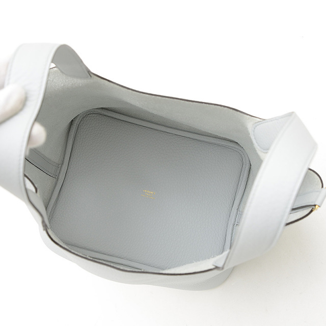 エルメス ピコタンロック MM 22 トリヨン ブルーペール ゴールド