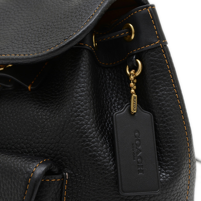 コーチ リア バックパック 21 レザー ブラック CH789 COACH