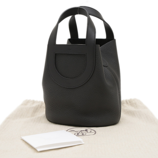 HERMES インザループ18 ブラック ゴールド金具 エルメス イン・ザ・ループ18 ブラック トリヨンクレマンス