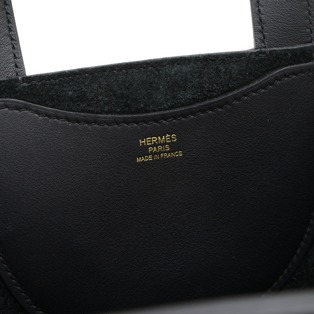 HERMES インザループ18 ブラック ゴールド金具 エルメスインザループ 18 黒 ゴールド金具 U刻印(2022年頃)刻印
