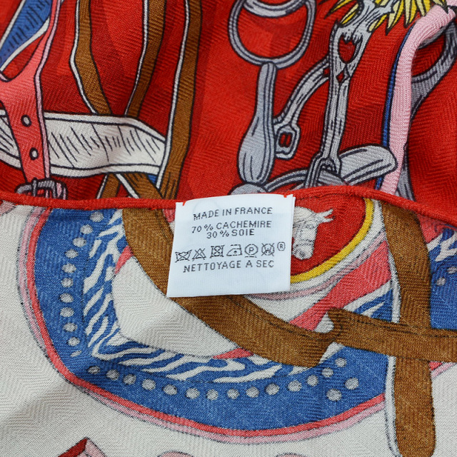 美品　HERMES エルメス トライアングルジェアン 鞍職人の花束 カシシル HERMES - HERMESエルメストライアングルジェアン 鞍職人の花束