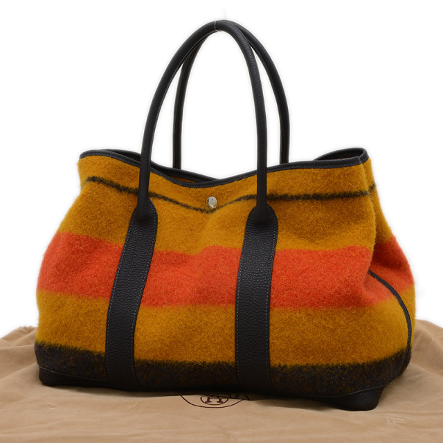 エルメス ガーデンパーティPM 36 ロカバール ジョーヌ/オレンジ/マリン