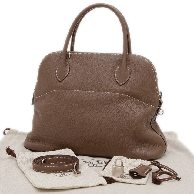 エルメス　HERMES ボリード　31 　ゴールド　シルバー金具 エルメス HERMES ボリード31 ゴールド シルバー金具 エルメス ボリード