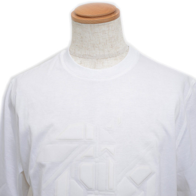 エルメス 半袖Tシャツ コットン ホワイト メンズ Sサイズ HERMES