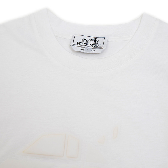 HERMÈS 半袖トップス ホワイト SALE対象 5%OFF】エルメス 半袖Tシャツ コットン ホワイト