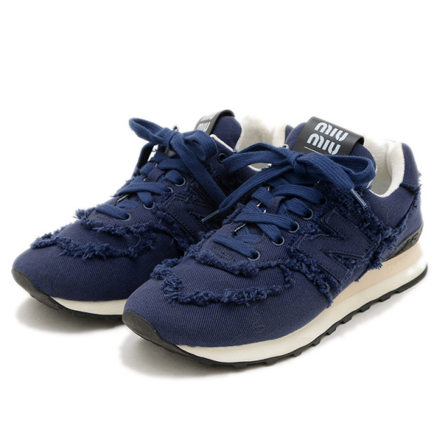 ミュウミュウ スニーカー ニューバランスコラボ 574 Denim
