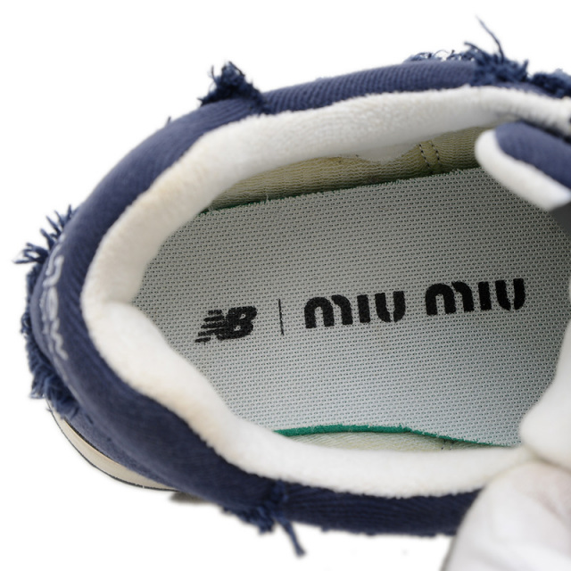 ミュウミュウ スニーカー ニューバランスコラボ 574 Denim