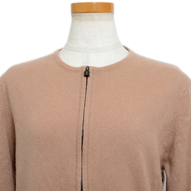 【希少】エルメス カシミア カーディガン ニット サイズ34 エルメス カーディガン カシミヤ ベージュ レディース LAサイズ