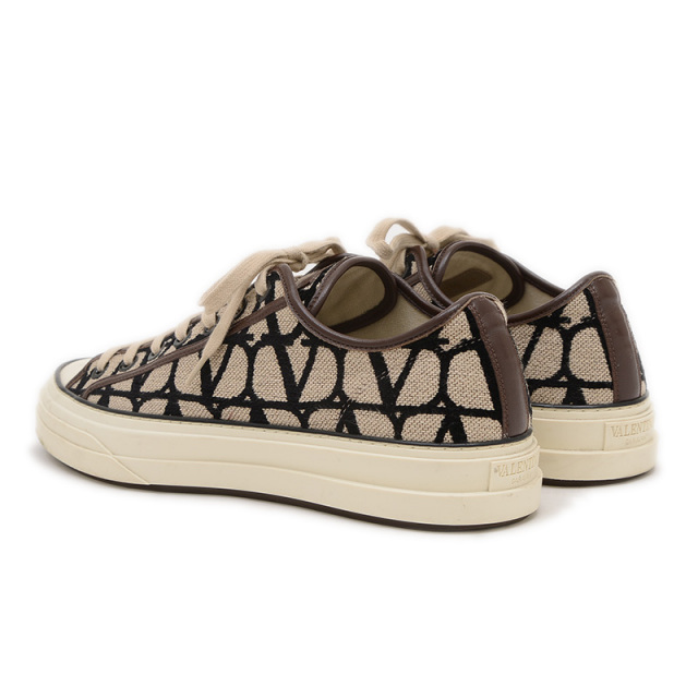 【VALENTINO】トワル・イコノグラフ ミュール ＊関税送料込 VALENTINO (ヴァレンティノ) トワル イコノグラフ ローカット