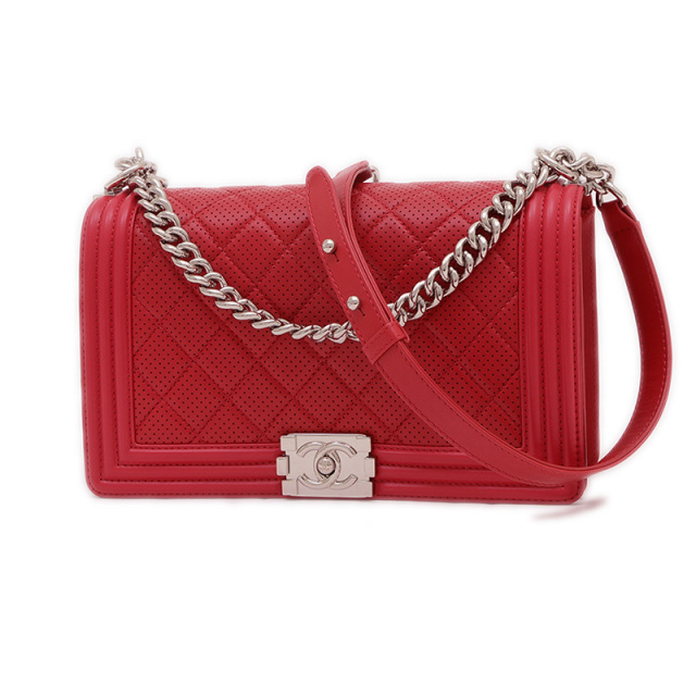 【CHANEL】A67086 BOY CHANEL ミディアム チェーン バッグ CHANEL BOY MEDIUM HAND BAG A67086 BLACK LEATHER SHOULDER
