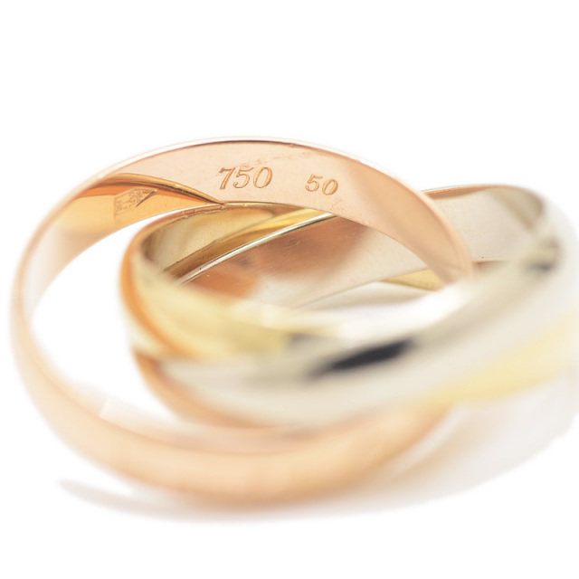 カルティエ トリニティ リング MM スリーカラーゴールド K18PG/YG/WG