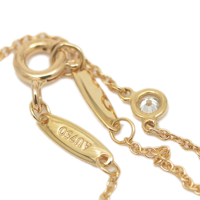 【値下げ】ティファニー　バイザヤード　ネックレス　 k18YG TIFFANY & Co. ティファニー K18YG バイザヤード ダイヤ