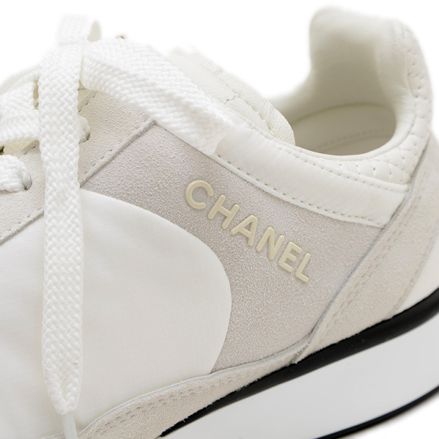 Chanel シャネル　メンズ　エスパドリーユ　スリッポン　靴　42 シャネル エスパドリーユ スリッポン ツイード ブラック