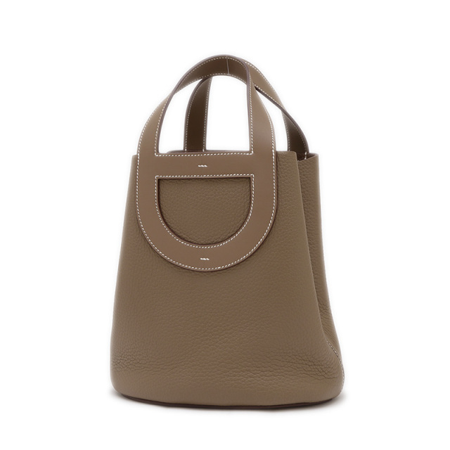 エルメス インザループ 23 トリヨン エトゥープ シルバー金具 W