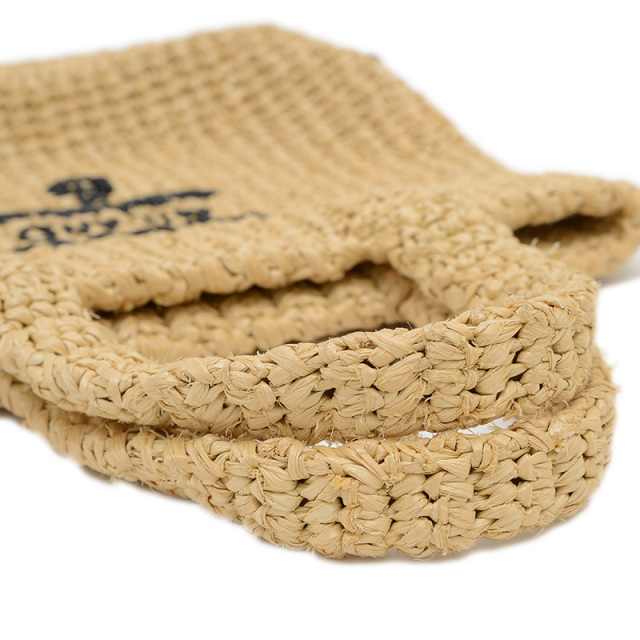 プラダ クロシェ ラフィア スモール かごバッグ 1BG422 PRADA