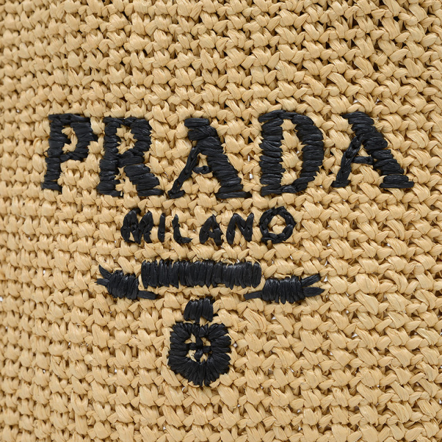 プラダ クロシェ ラフィア スモール かごバッグ 1BG422 PRADA