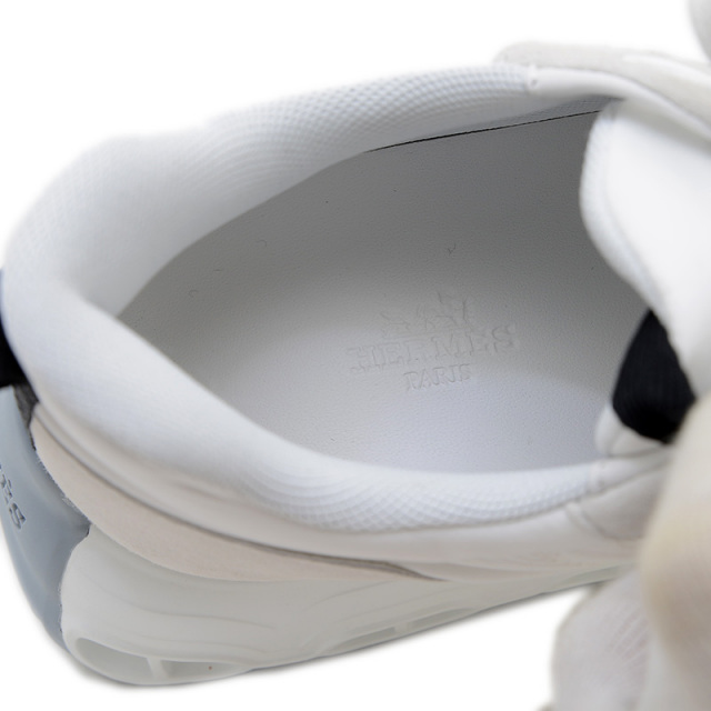 エルメス　インパルス　37、5 エルメス インパルス スニーカー ナイロン/レザー ホワイト レディース