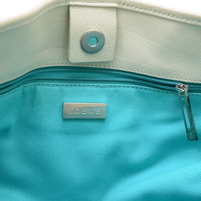 ロエベ アナグラム トートバッグ レザー グリーン LOEWE