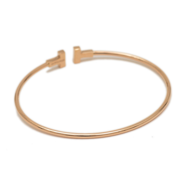 最安ティファニー Tワイヤー ブレスレット ラージサイズ K18PG 9g 最安ティファニー Tワイヤー ブレスレット ラージサイズ K18PG 9g