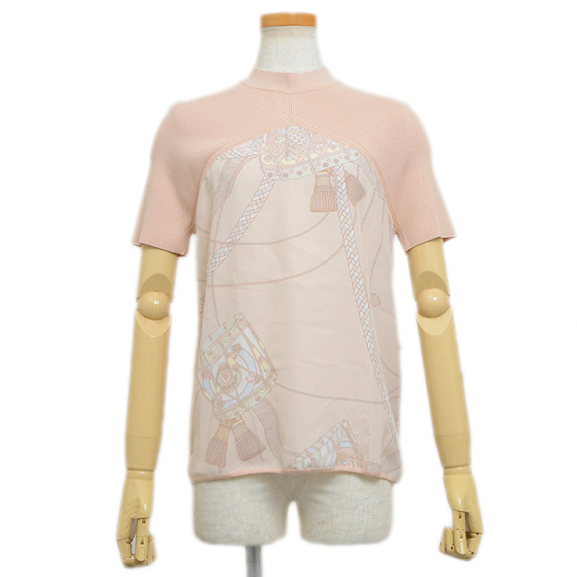 エルメス ツイルレーヌ ショートスリーブニット シルク/コットン