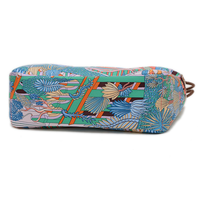 ★HERMESエルメス　シルク巾着ポーチ　フールビ20★ 中古良品】◇ エルメス ◇ フールビ20 ◇ シルク×バレニア