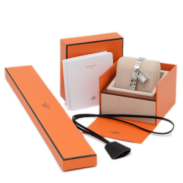 エルメス ケリーウォッチ レディース時計 白文字盤 KE4.110.132