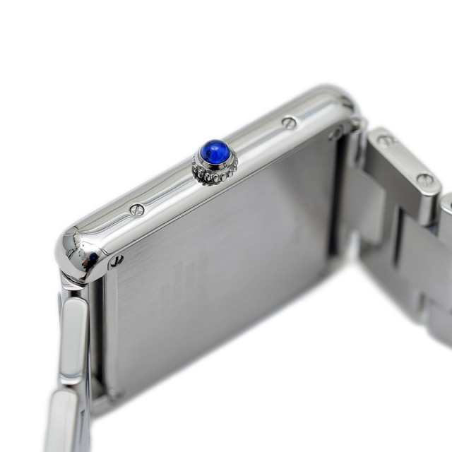 カルティエ タンクソロLM シルバー文字盤 SS クォーツ W5200014 Cartier