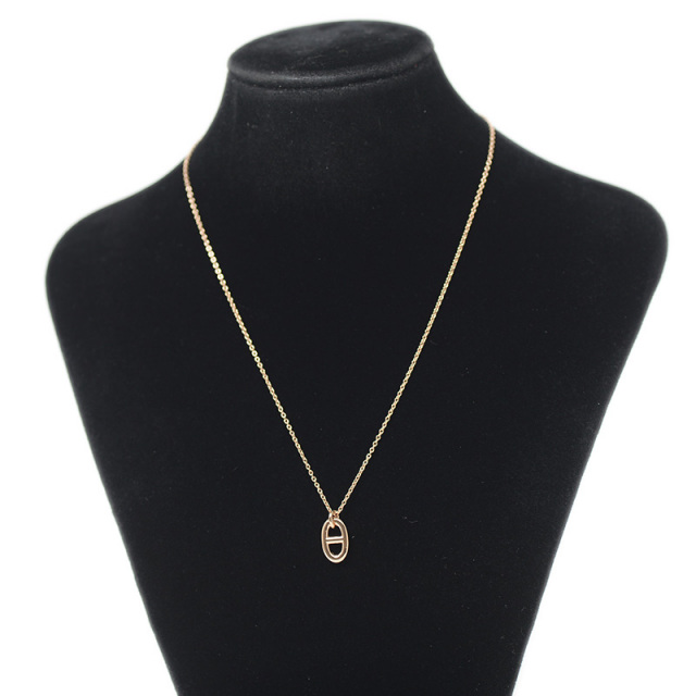 エルメス シェーヌダンクル ファランドール PM ネックレス K18PG