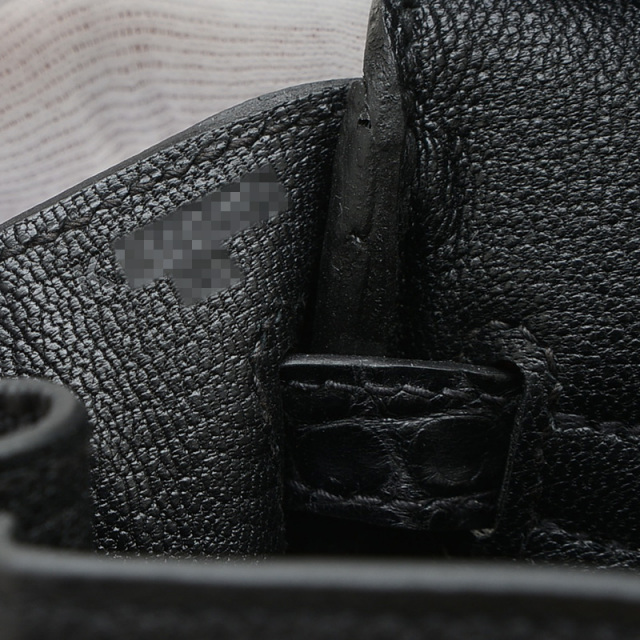 エルメス バーキン25 タッチ トゴ/アリゲーター ブラック