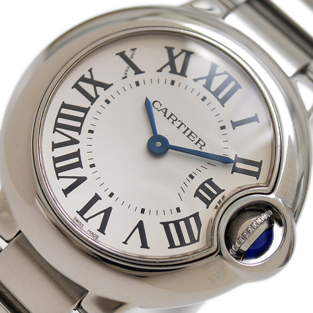 CARTIER カルティエ バロンブルー クォーツ レディースW69010Z4 CARTIER】ヴィンテージ カルティエ バロンブルー SM W69010Z4