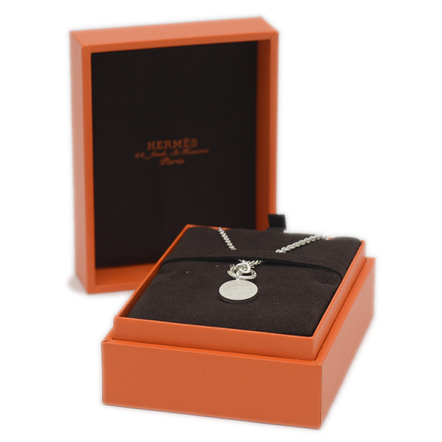 エルメス アミュレット クルードセル セリエ ネックレス シルバー