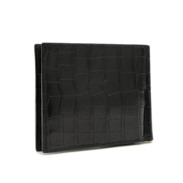 【希少品】エルメス　マネークリップ　ポーカー ブラック スマートな一品】Hermes Poker ポーカー ウォレット Noir